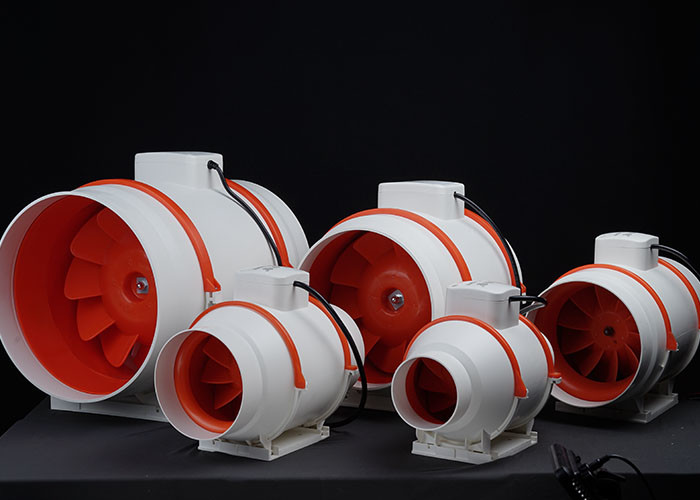 Toilet Plastic Mixed Flow Inline Duct Fans Extractor Ventilation Exhaust Blower