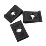 Black Oxide Steel Metal Clip Nuts 42HRC For Sheet Locking Fastener