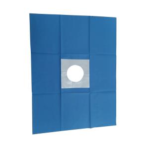 China Spunlace 20g TUR Drape Sterile Drape With Fenestration Customized wholesale
