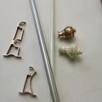 5.8 Metre 0.35mm Black Wrought Iron Curtain Rods