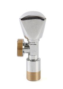China PN40 1/2&quot; CP Brass Angle Valve Nontoxic Anti Corrosion Stable wholesale