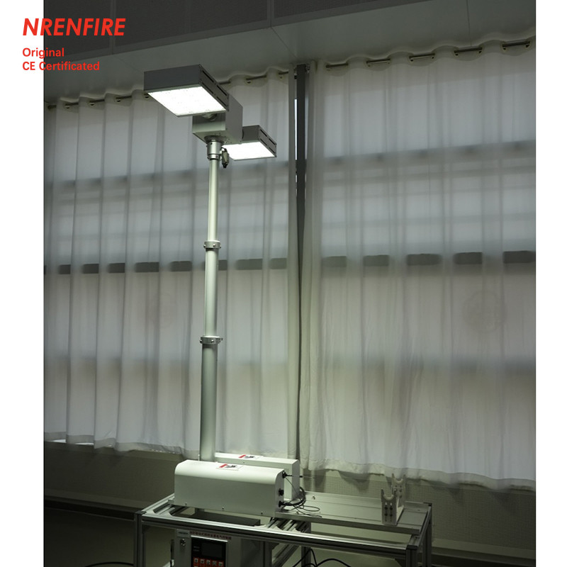1.8m roof top mounted robot light tower-pneumatic telescopic mast light for fire truck NR-R1800-240
