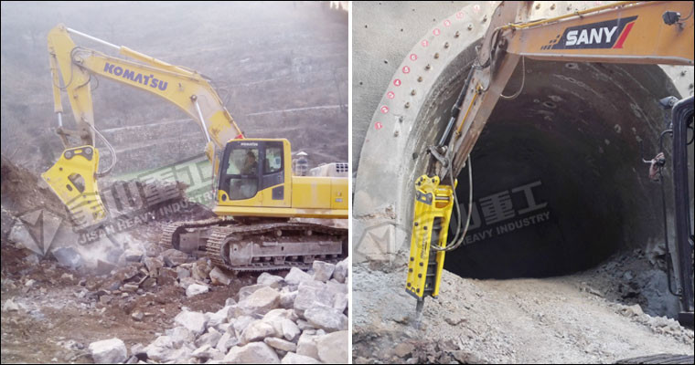 Fine Hydraulic Tools Excavator Concrete Breaker For Mini Sunward SWE40 Excavator