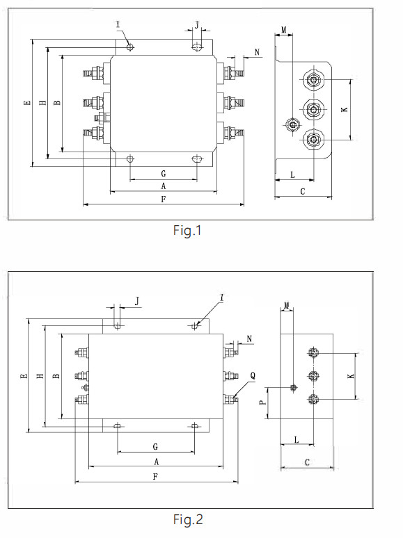 OEM ODM 380V 440V Noise Filter 3 Phase EMC Filter With Screw