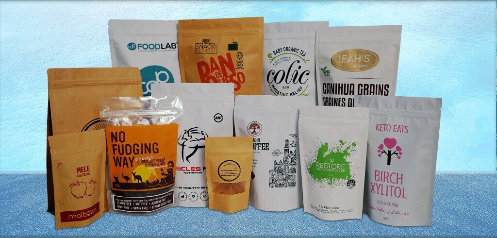 Digital printing doypack with zipper laminated plastic packaging bag customized stand up pouch packing nut packaging bag