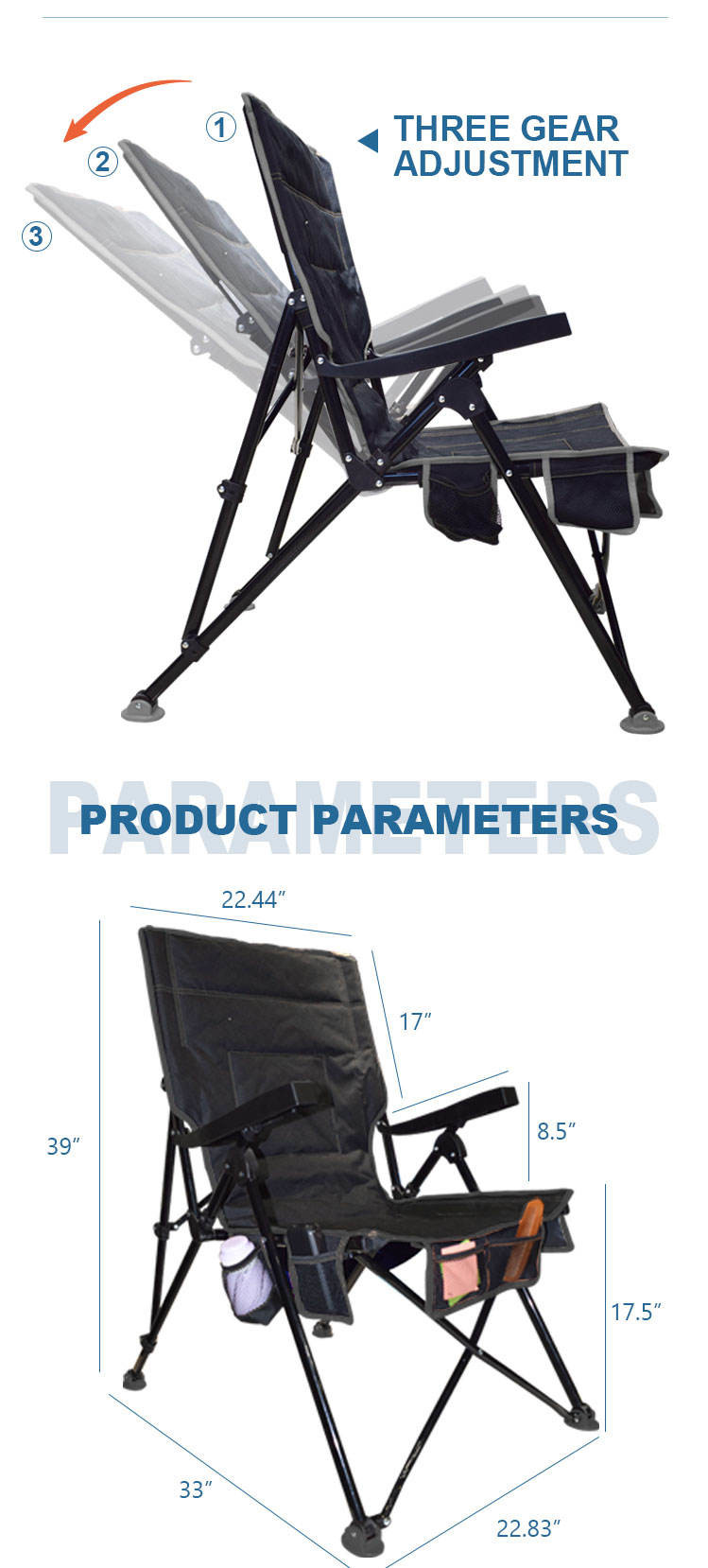 Outdoor Folding Heated Chair