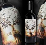 Hot Sale Self Adhesive Waterproof Label Black Paper Stickers Red Wine Bottles