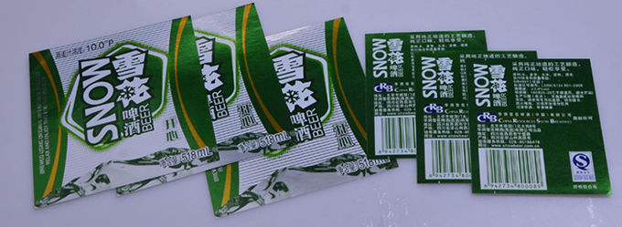 Printing custom adhesive special paper beer bottle packaging label suit