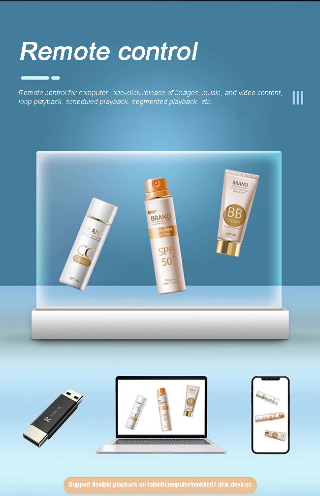 Ultra HD Transparent OLED Signage 21.5" See Through OLED Screen