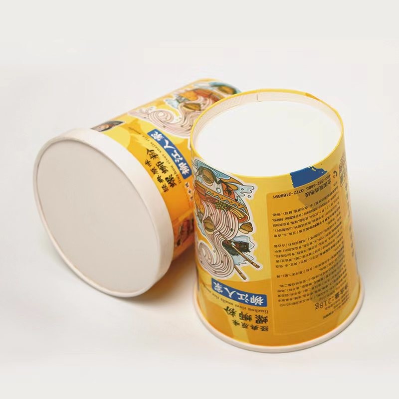 Instant Noodle Paper Cup 32oz French Fries Porridge Bowl With Flat Lid Food Grade