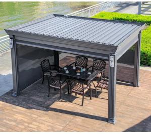 China Outdoor Hardtop Gazebo BBQ Hardtop Grill Gazebo Aluminum Patio Gazebo wholesale