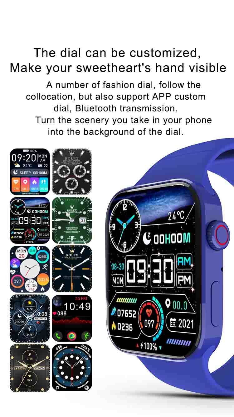 N76 44mm Full Screen Waterproof Android Watch For Health Assistant