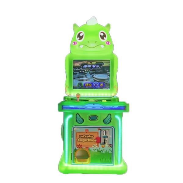 19 inch kids indoor coin operated fishing driving car shooting parkour game