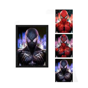 China Anime Lenticular Marvel Posters 2 Characters Changing Pictures Manga 3D Flip Poster Wall Decor wholesale