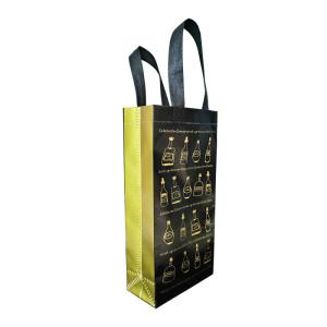 China Reusable Polypropylene Printed Wine Bags Eco Non Woven Wine Bags Anti Tear wholesale