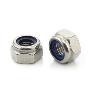 China SS304 M8 Nylon Lock Nuts wholesale