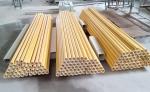 Lightweight Plastic Pultruded Fiberglass Tube FRP GRP Hollow Round Bar