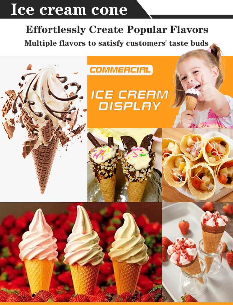 Hotels' Must-Have 2400W Commercial Baking Tool Ice Cream Cone Machine Waffle Cone Maker