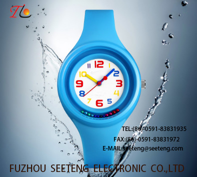wholesale children watches colorful silicone watch gift watch for promotion fashion watches custom logo/color