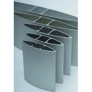 Silvery / Black Anodizing Industrial Exhaust Fan Blades Aluminum Louvers Panel