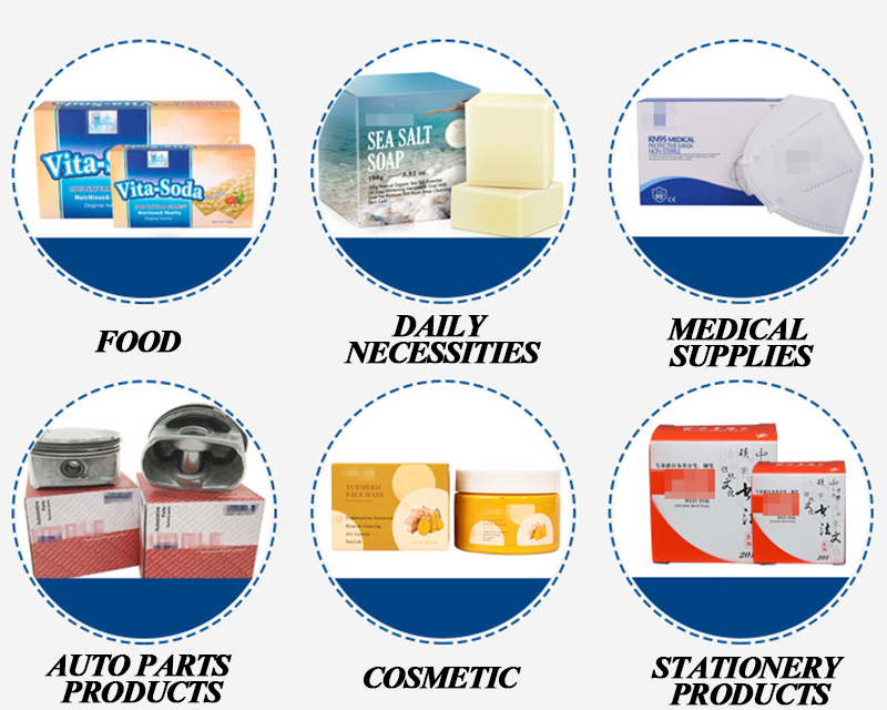 220V / 50Hz Carton Box Packing Machine For Food Toothpaste Mask Gloves