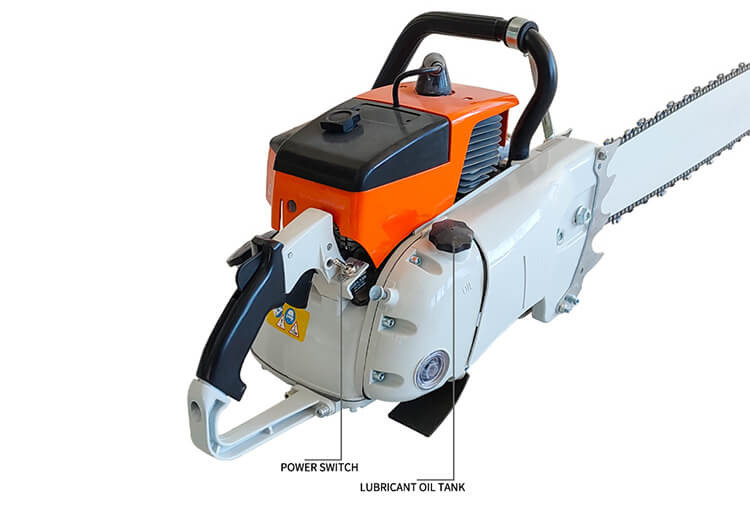 2 Stroke Single Cylinder Gasoline Chainsaw 4.8KW High Power 105cc Power Saw