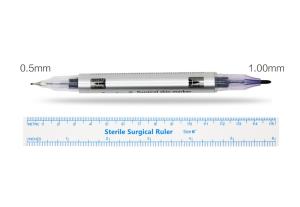 China Surgical Skin Marker Pen / 1.0mm Fiber Nib Skin Marker Pen For Permanent Makeup Eyebrow wholesale
