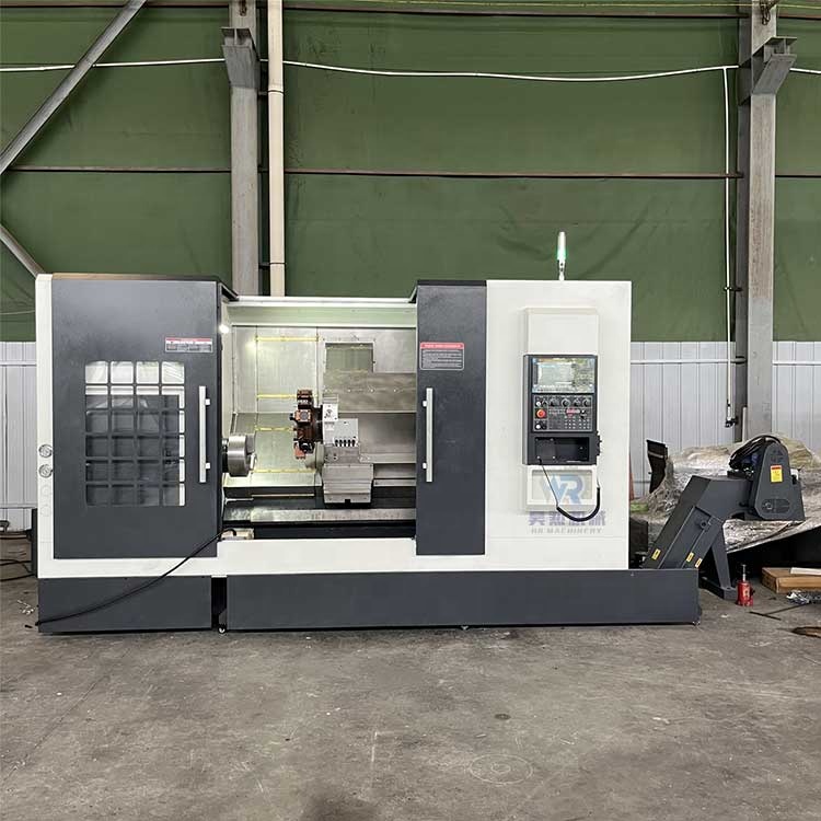 TCK56 CNC Lathe Machine Slant Bed Lathe Living Turret