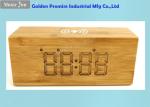 Treated Natural Bamboo Alarm Clock Wireless Charging Station Carefully Crafted