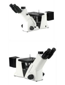 China 100X Dry Objective Inverted Metallurgical Microscope 12V50W Halogen Illumination wholesale