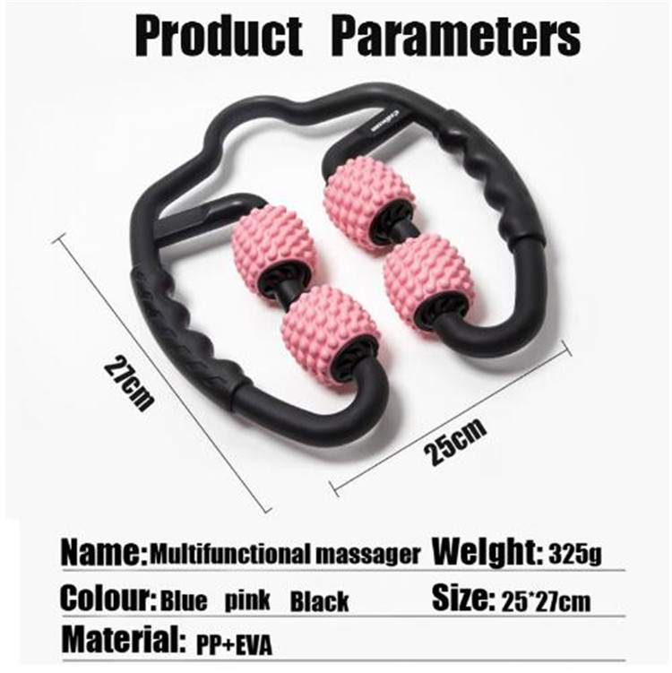 ARC Portable U Shaped Trigger Point Massage Roller Double Sided