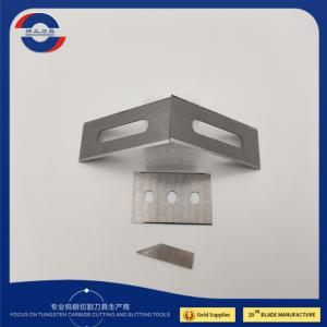 China Standard 3 Hole Solid Carbide Razor Blade Slotted Titanium Coating wholesale