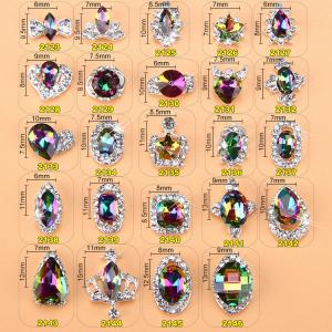 China Hot NEW Wholesale Alloy Jewelry 3D Nail Art Jewelry Nail rhinestones Sticker Supplier Number ML2123-2146 wholesale