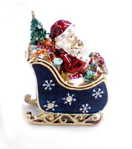 China Christmas Santa Metal Decorative Box wholesale