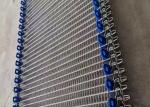 Seafood Freezing Oven Food Grade 316 Stainless Steel Spiral Mesh Belt