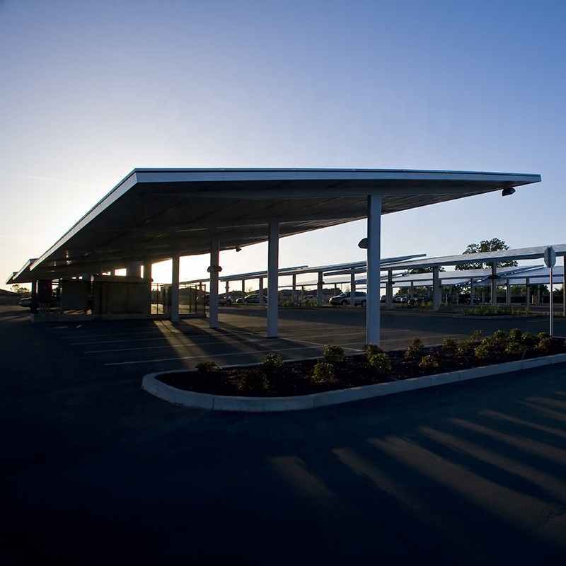 Pv Module Carport Solar Mounting System Ground Mounted for Car parking solar structure
