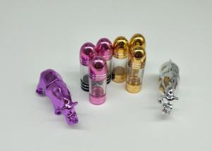 China 56mm Purple Single Pill Container 1g Clear Empty Capsules wholesale