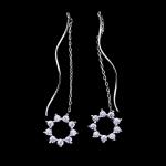 Indian Style Traditional 925 Sterling Silver Earrings For Engagement