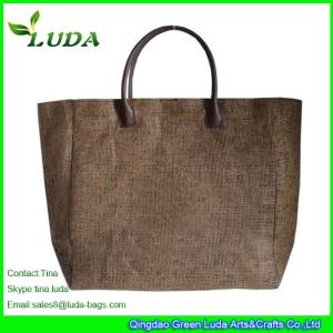 China LUDA Simple Shopping Bag Paper Straw Gifts Bag wholesale