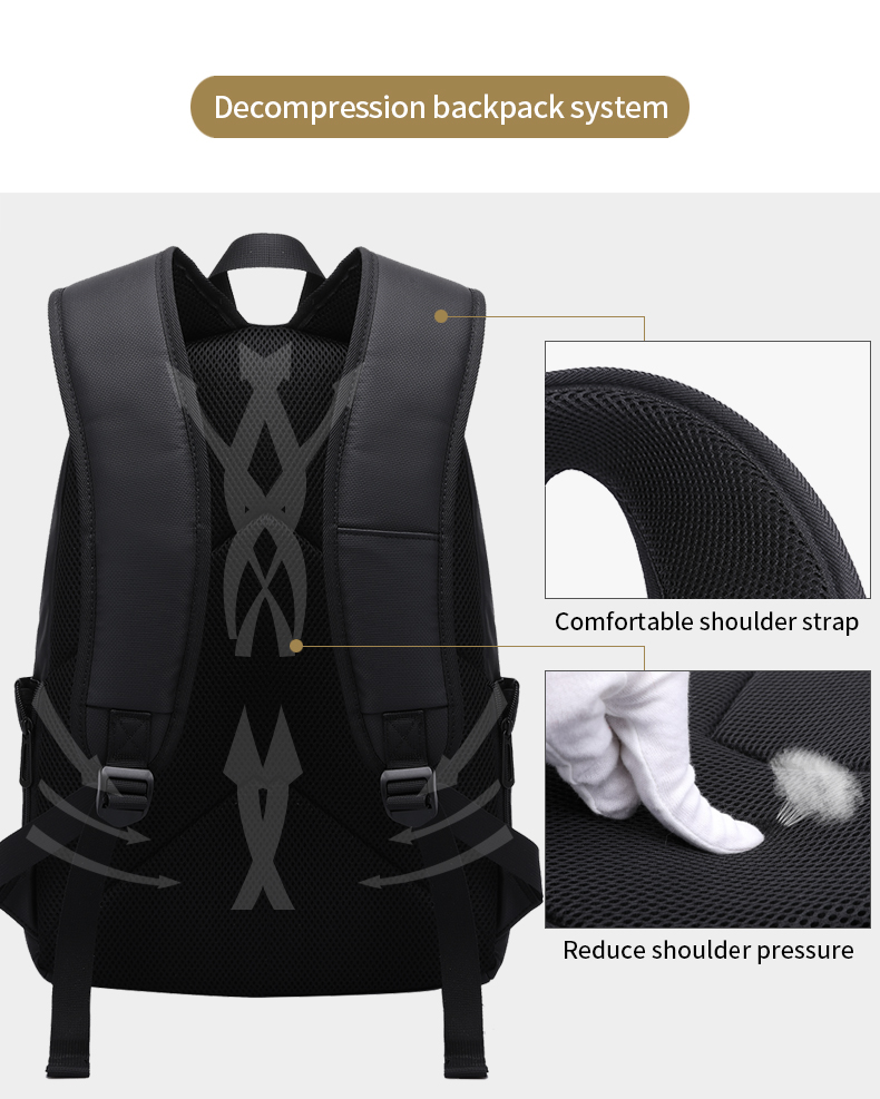 Factory customized logo schoolbag 15.6 inch Laptop Bag Fashion teenagers school bag men backpack