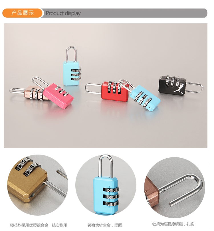 Digital Combination Luggage Padlock Password Padlock For Travel Luggages