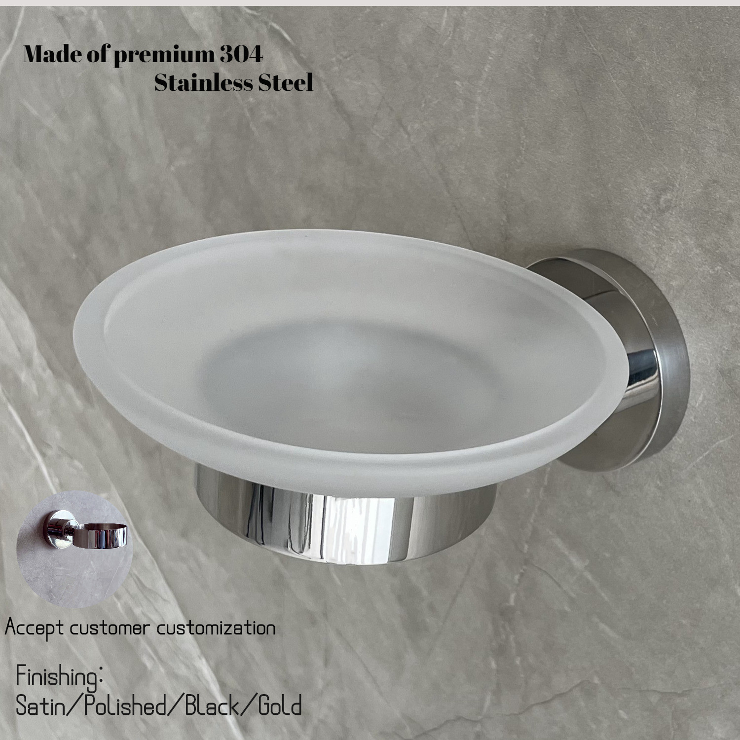 Bathroom Soap Dish Accessories Metal Rack Simple And Elegant