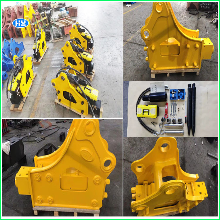 9 Ton Excavator 40CRMO Chisels Hydraulic Jack Hammer For Skid Loader Pin Breaker