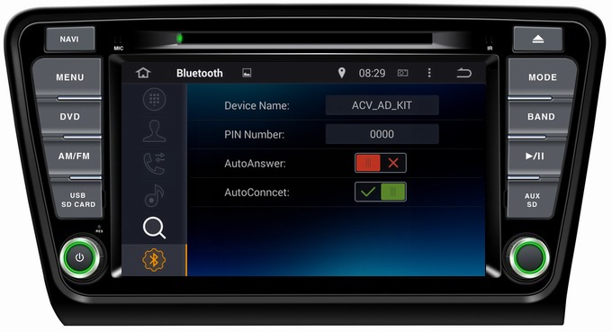Ouchuangbo Auto Radio Stereo DVD Player for Skoda Octavia 2014 Pure Android 4.4 GPS Naviga