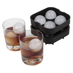 China FDA 4 Cavity 125g Ball Shape Silicone Ice Cube Trays wholesale