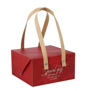 China Recyclable Antiwear Paper Birthday Cake Packaging Box With Handles Multipurpose wholesale