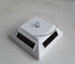 Solar display with battery hole