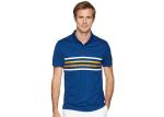 Polyester Men's Polo Shirts Design Bicolor Contrast Bands Knit Cuffs