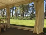 100 Seats White PVC Garden Party Tent Catering Hiring Tents A Frame Shape