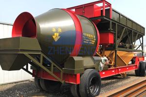 China Construction Drum 750L 75m3/H Mobile Concrete Batching Plant wholesale